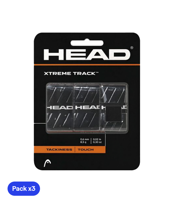 Overgrips HEAD XtremeTrack Negro (Pack x3)