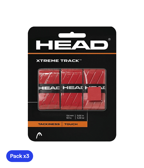 Head XtremeTrack Overgrip (Pack x 3) Red