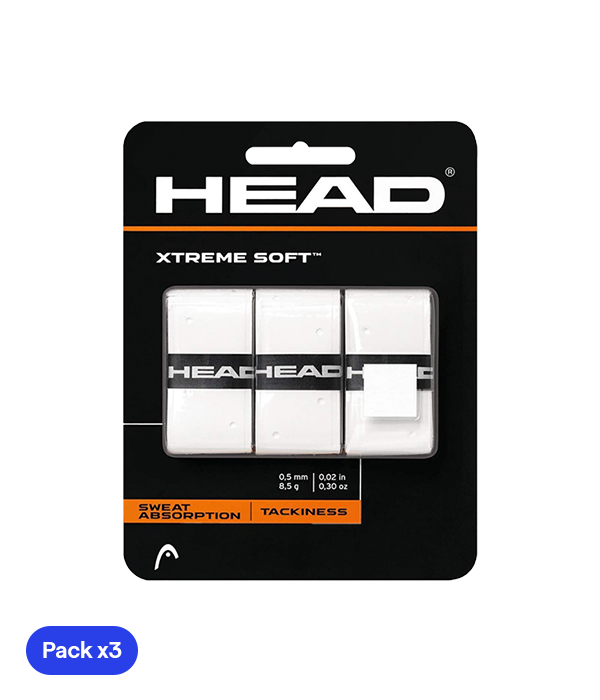 Overgrips HEAD XtremeSoft Blanco (Pack x3)