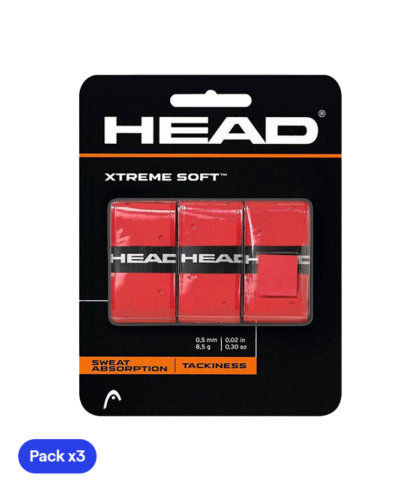 Overgrips HEAD XtremeSoft Rojo (Pack x3)