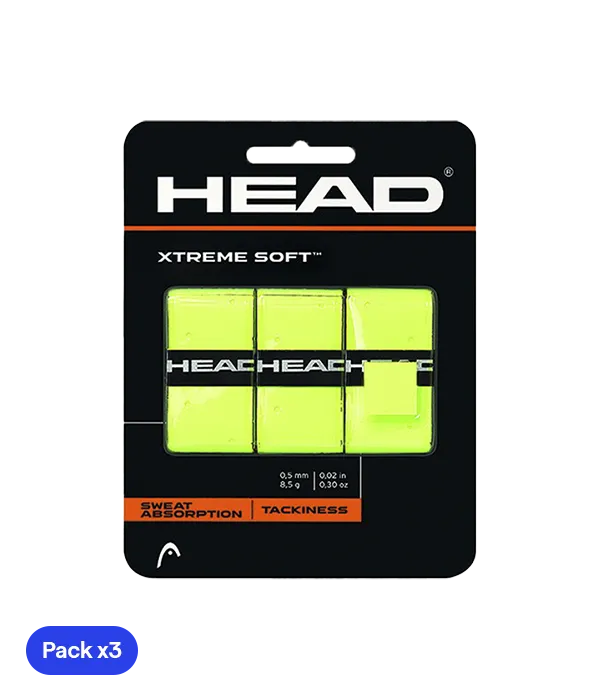 Overgrips HEAD XtremeSoft Amarillo (Pack x3)