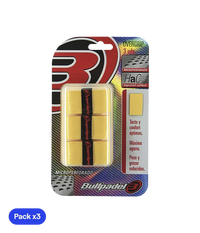 Overgrips Bullpadel GB1201 Comfort/Absorbent Amarillo (Pack x3)