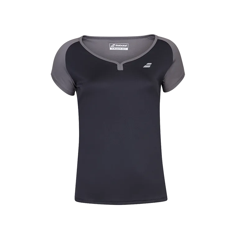 Camiseta Babolat Cap Sleeve Top Women Negro