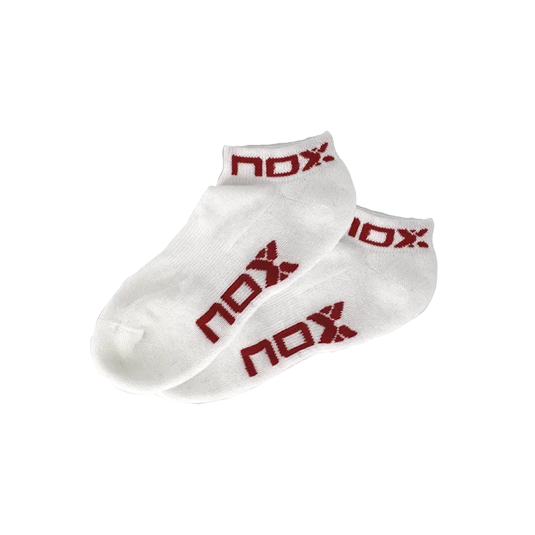Calcetines NOX Pinkies Blanco/Rojo Women