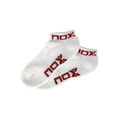 Meias Nox Pinkies Branco/Vermelho Mulheres