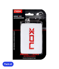 Pulseiras Nox Branco/Vermelho (Pacote x2)