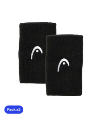 Long Wristbands Head Black (Pack x2)