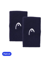 Long Wristbands Head Blue Dark (Pack x2)