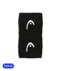 Bracelets courts Head Noir (Pack x2)