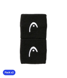 Muñequeras Cortas HEAD Negro (Pack x2)