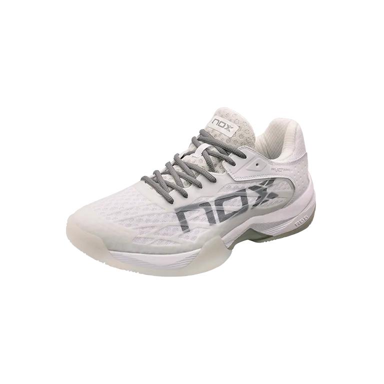 Sapatilhas de padel Nox AT10 Luxo Branco/Cinzento
