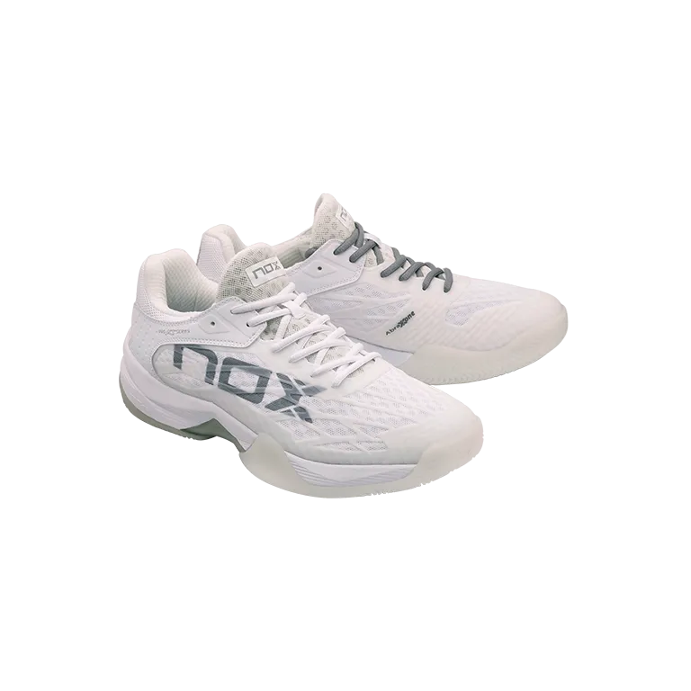 Sapatilhas de padel Nox AT10 Luxo Branco/Cinzento