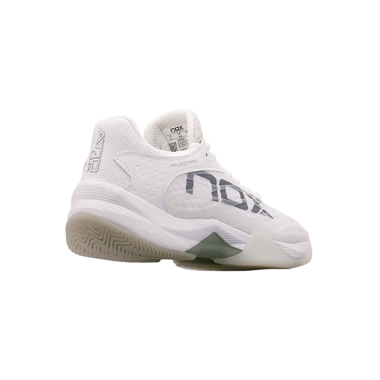 Sapatilhas de padel Nox AT10 Luxo Branco/Cinzento
