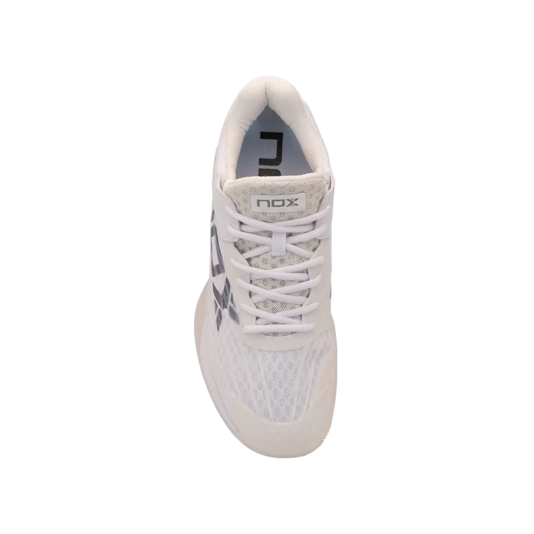 Sapatilhas de padel Nox AT10 Luxo Branco/Cinzento