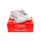 Sapatilhas de padel Nox AT10 Luxo Branco/Cinzento