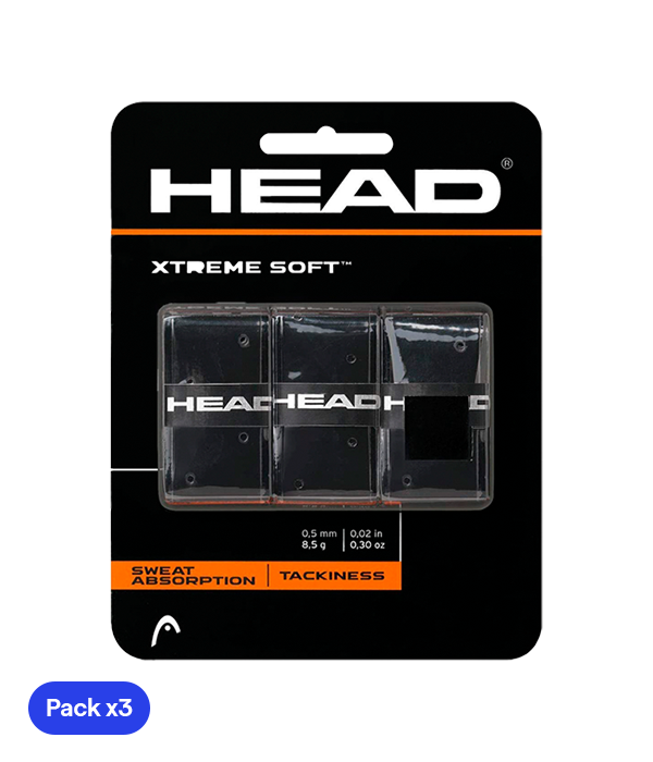 Head XtremeSoft Overgrip (Pack x 3) Black