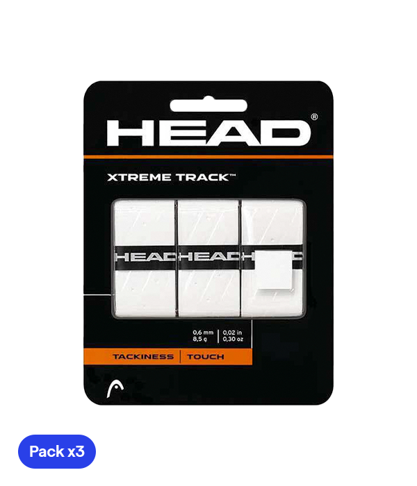 Head XtremeTrack Overgrip (Pack x 3) White