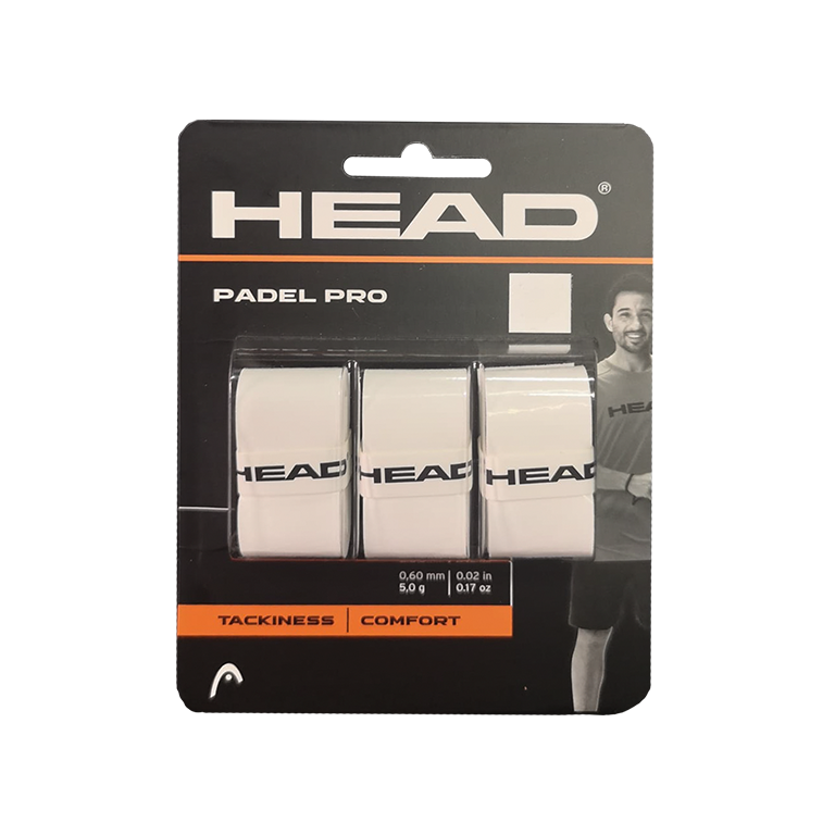 Overgrip Head Padel Pro (Pack x 3) White - Padel Pro Shop