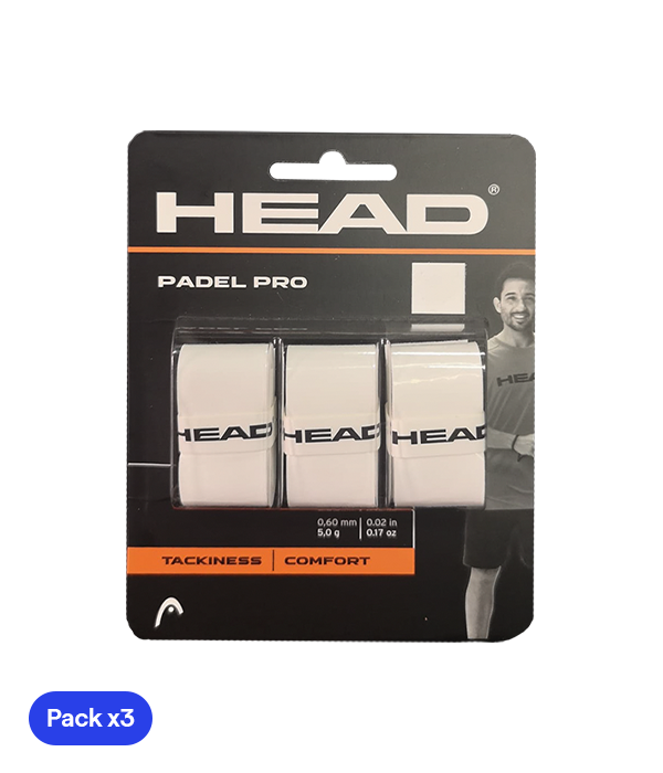 Overgrips HEAD Padel Pro Blanco (Pack x3)