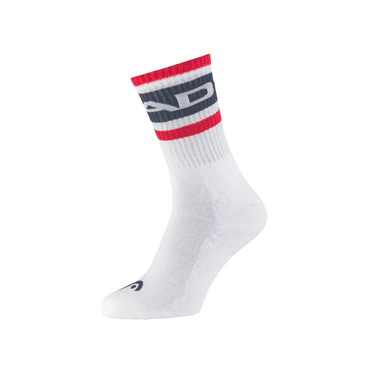 Socks Head long Crew White