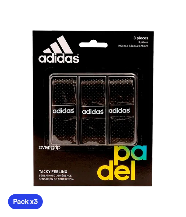Overgrips Adidas Perforado Negro (Pack x3)