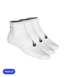 Calcetines Asics Quarter (Pack x 3) Blanco