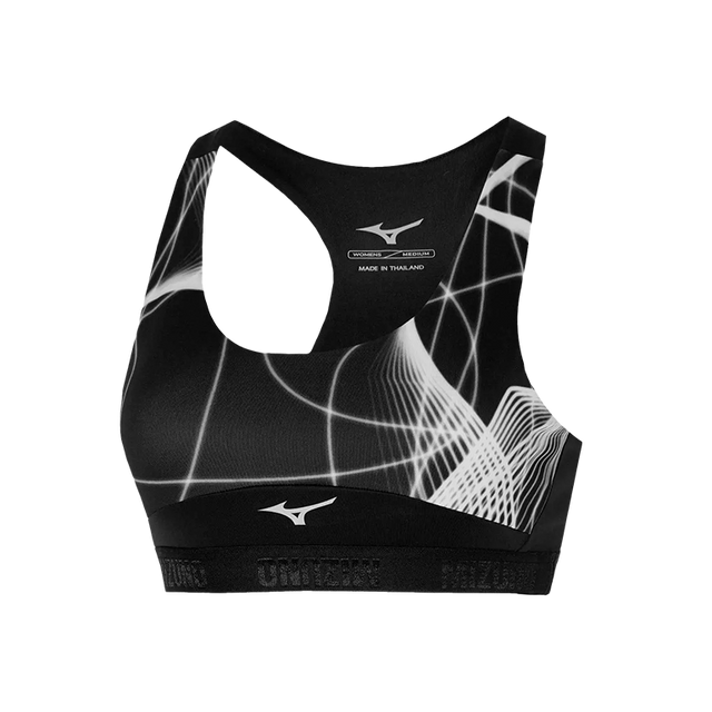 Mizuno Alpha Graphic Bra Black