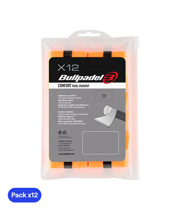 Overgrips Bullpadel GB-1600 Comfort Naranja (Pack x12)