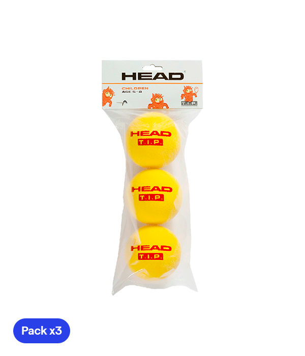 Pelota HEAD Soft Foam T.I.P. (Pack x3)