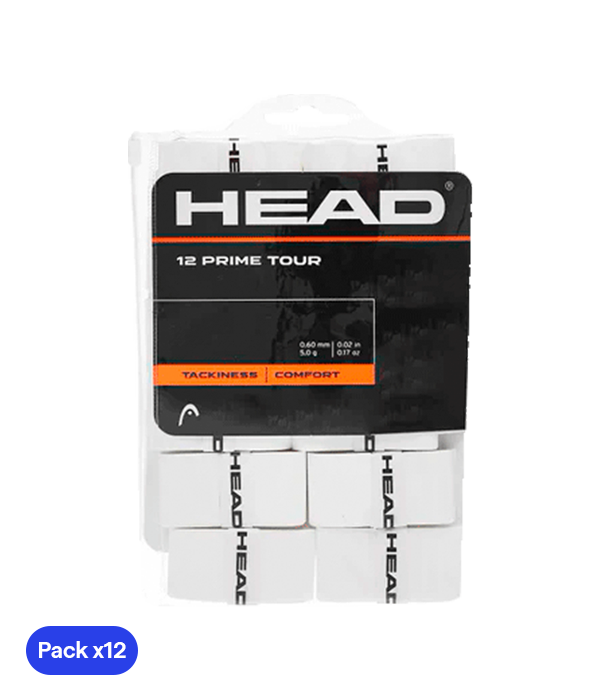 Overgrips HEAD Prime Tour Blanco (Pack x12)