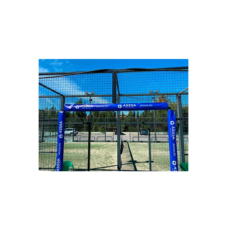 Protection personnalisée d'entrée sur le terrain de padel