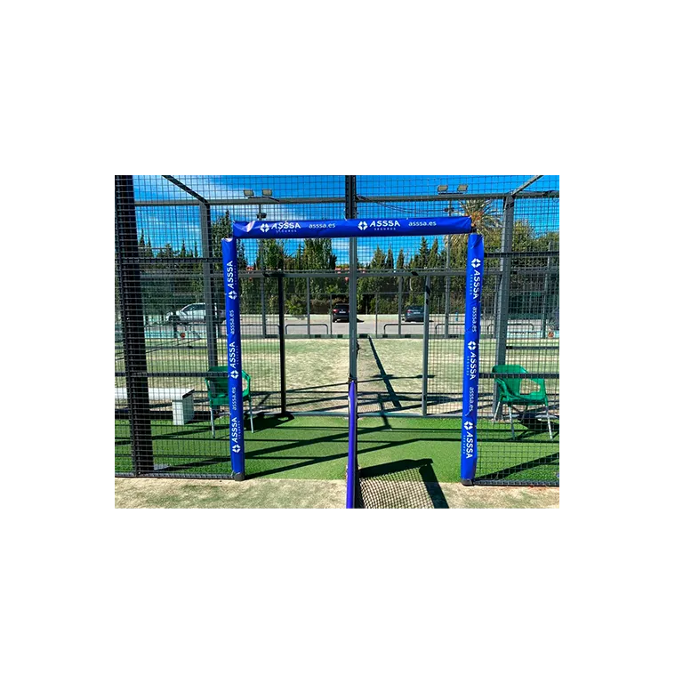 Protection personnalisée d'entrée sur le terrain de padel