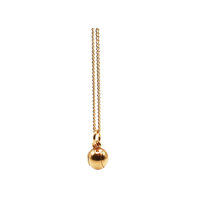 Paddle ball pendant in Gold