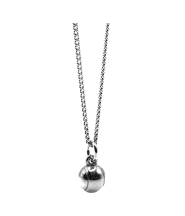 Padel ball pendant in silver