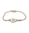 Pulseira VdP Raquete de padel em ouro