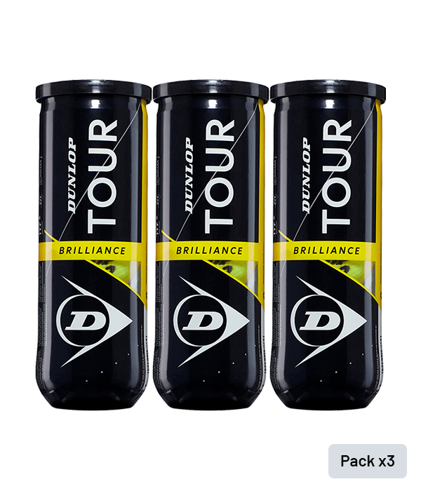 Dunlop Tour Brilliance Balls (Pack x 3 cans)