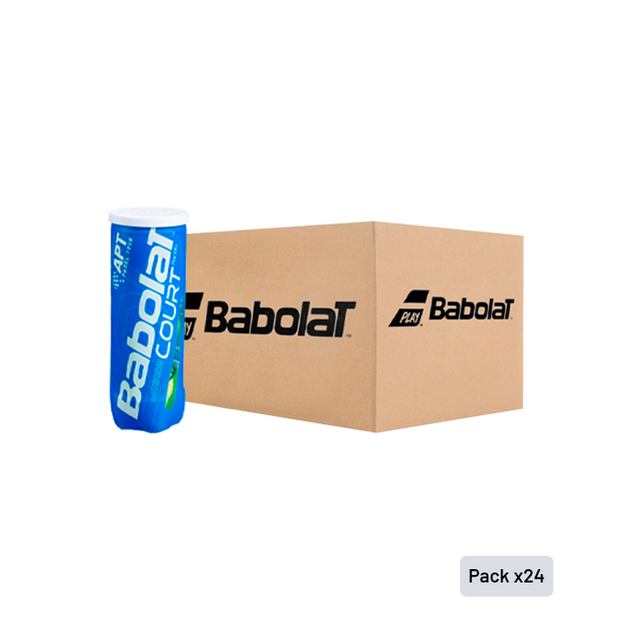 Box of Babolat Court Padel Balls (Pack x 24)