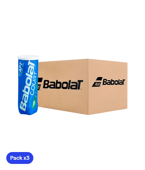 Cajón Pelotas Babolat Court Padel (Pack x24)