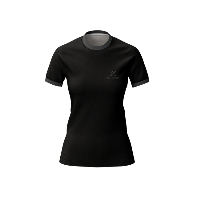 Schwarzes Tiebreak-T-Shirt für Damen von Oxdog