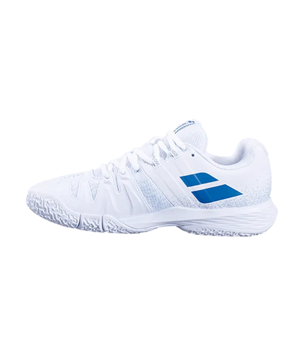 Chaussures de padel Babolat Sensa Femme Blanc/Cool Bleu 2025