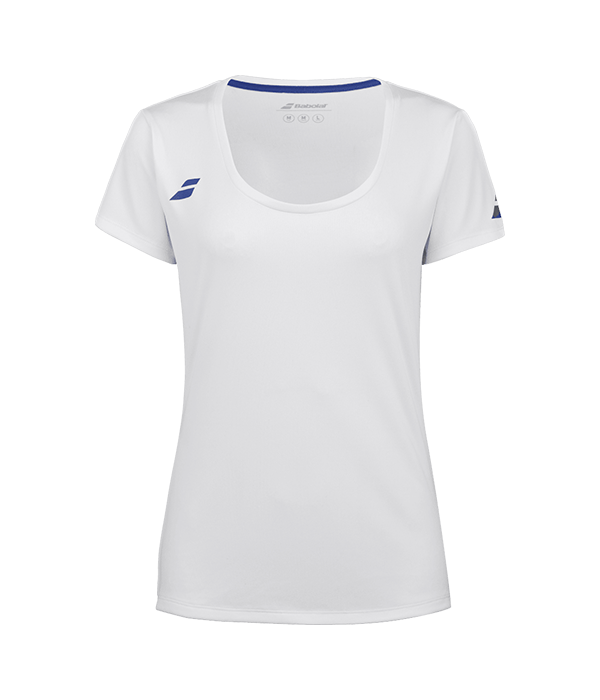 Camiseta Babolat Cap Sleeve Top Blanca 2024