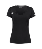 T-shirt Babolat Cap Sleeve Top Women Noir