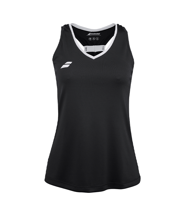 Camiseta Babolat Play Tank Top Negra Mujer 2024