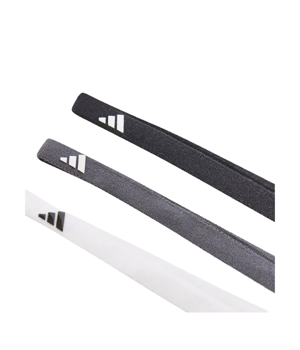 Bande de cheveux Adidas 3 couleurs Blanc/Gris/Noir