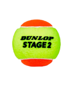 Pelotas Dunlop Stage 2 Amarillo/Naranja Tenis (Pack x3)