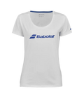 Camiseta Babolat Exercise Tee Woman White/White 2025
