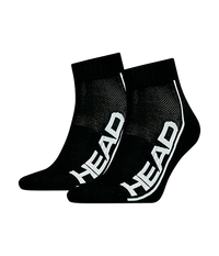Socks Head Performance Quarter Black (Pack x2)