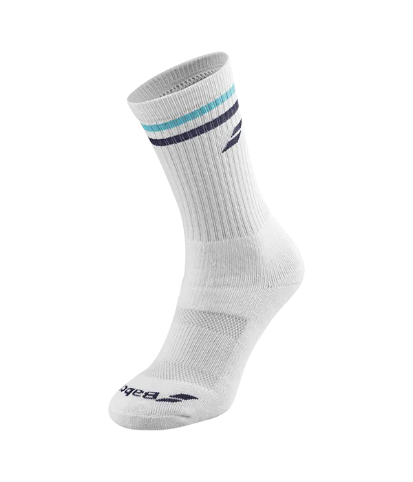 Calcetines Babolat Team Single Blanco/Azul 2025
