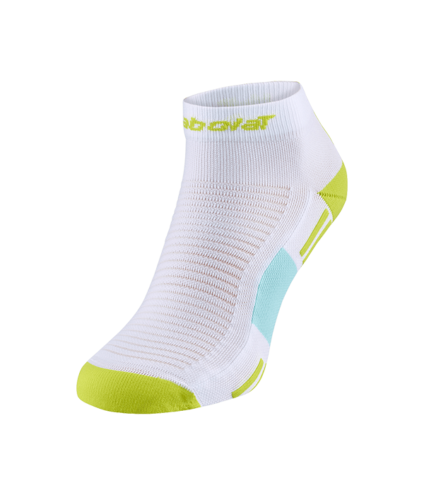 Babolat Quarter White/Yellow Socks