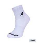 Chaussettes Babolat Quarter Blanc (paquet x3)